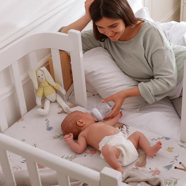 Thumbnail 6 de GLLQUEN BABY 4Pack Moses Basket Fitted Sheets 81x41x8cm