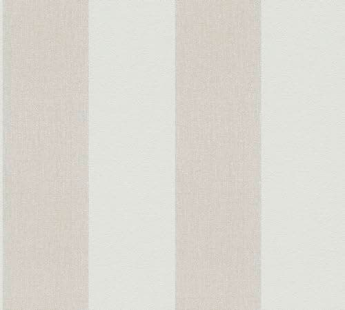 Thumbnail 2 de A.S. Création Papel Pintado Rayas Marrón y Beige 🏡