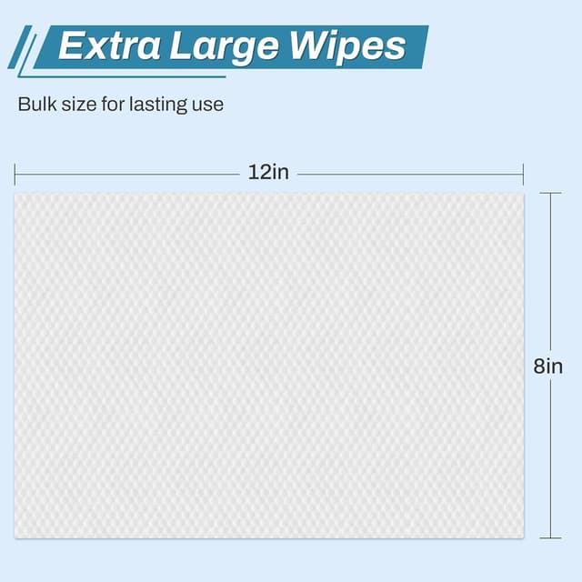 Thumbnail 4 de Vitamin E Aloe 8"x12" Adult Bath Wipes 720 🧻