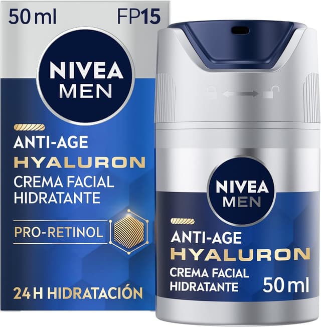Imagen de NIVEA MEN Hyaluron Crema Hidratante Antiedad FP15 50 ml en OfertitasTOP