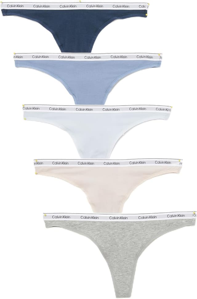 Detalle 2 de Calvin Klein Women’s 5 Pack Low Rise Stretch Cotton Thongs