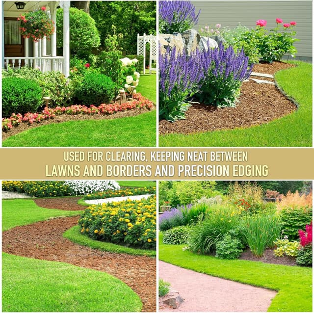 Thumbnail 6 de Colwelt 96cm Saw-Tooth Lawn Edging Tool with T-Grip Half Moon Blade