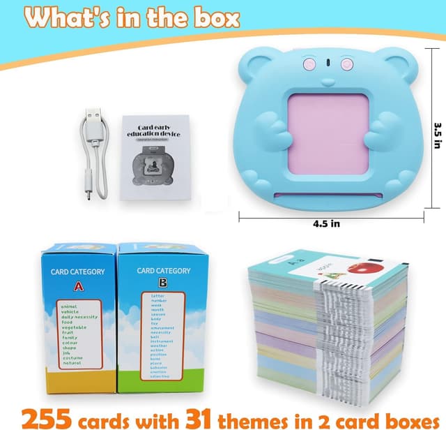 Detalle 2 de Spanish & English 510 Words Bilingual Talking Flash Cards (Alphabet & Picture Cards) by Spanish & English