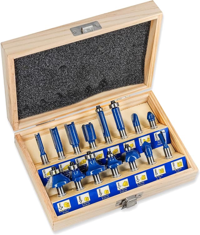 Imagen de S&R Fraises defonceuse 8mm coffret 15 pcs 🪚 en OfertitasTOP