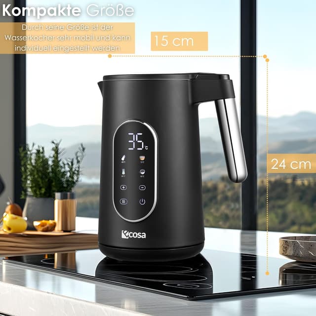 Thumbnail 6 de Wasserkocher Edelstahl mit Temperatureinstellung 1,7 L