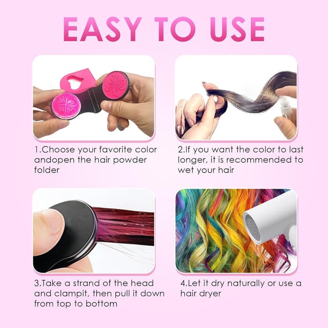 Thumbnail 3 de 10 Farben Haarkreide Set Mädchen