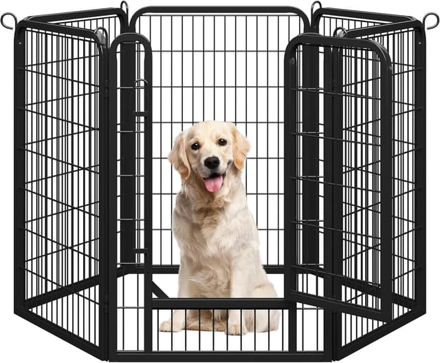 Thumbnail 6 de Yaheetech Welpenlaufstall 8-teilig 120 cm hoch