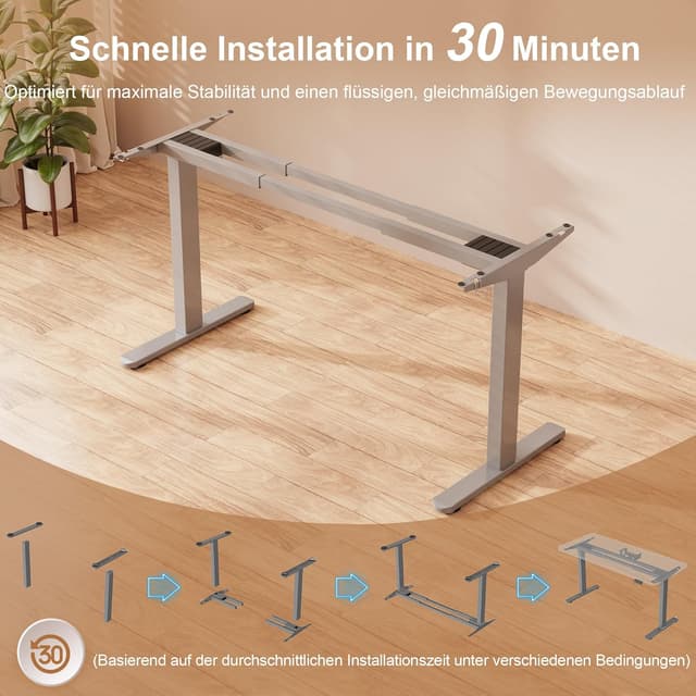 Detalle 2 de Homall elektrischer Schreibtisch bis 120 kg