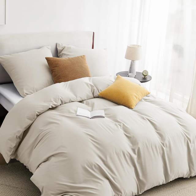 Detalle de Bedsure Bettwäsche 200x200 3-teilig