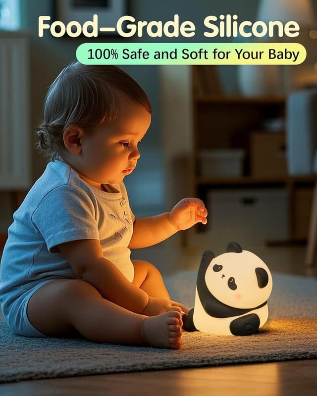 Thumbnail 4 de Panda Night Light 1200mAh rechargeable soft lamp