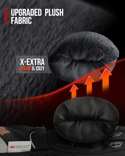 Detalle 2 de IRON JIA'S Guanti moto invernali impermeabili Level 1, touchscreen