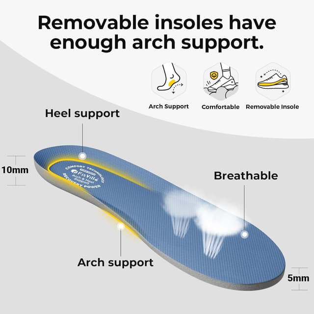 Detalle 2 de FitVille Scarpe Running Donna Pianta Larga Wide Fit extra larga in tessuto traspirante