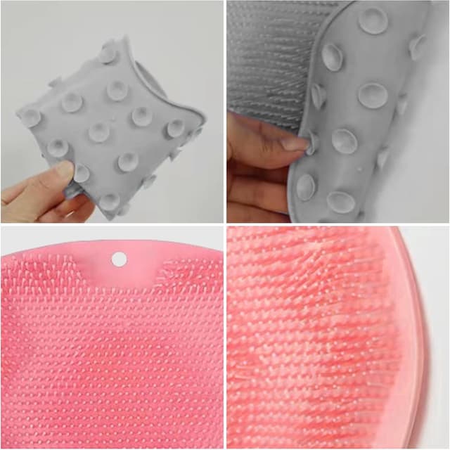 Thumbnail 5 de 2Pcs Shower Foot Scrubber Wall-Mounted Exfoliator for Callus Removal