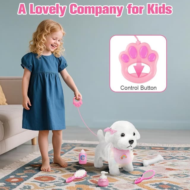 Thumbnail 6 de Vicloon cane elettronico giocattolo interattivo con guinzaglio e accessori per bambini 3-7 anni