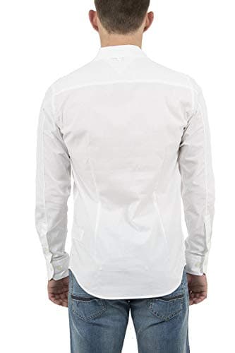 Detalle 2 de Tommy Jeans Tjm Original Stretch Shirt Dm0dm04405 Camisa Blanco L