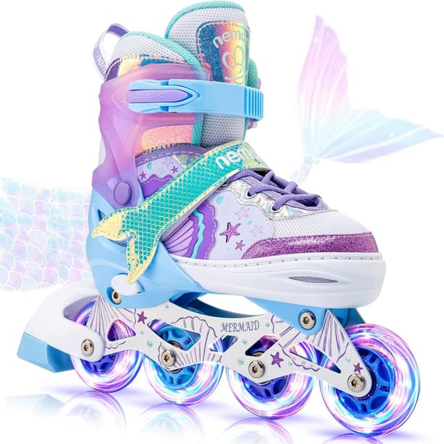 Imagen de NEMONE Mermaid Inline Skates Adjustable, Size 4 en OfertitasTOP