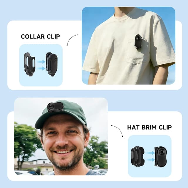 Detalle de HOFAOUG Mini Action Cam 1 pollice 32GB