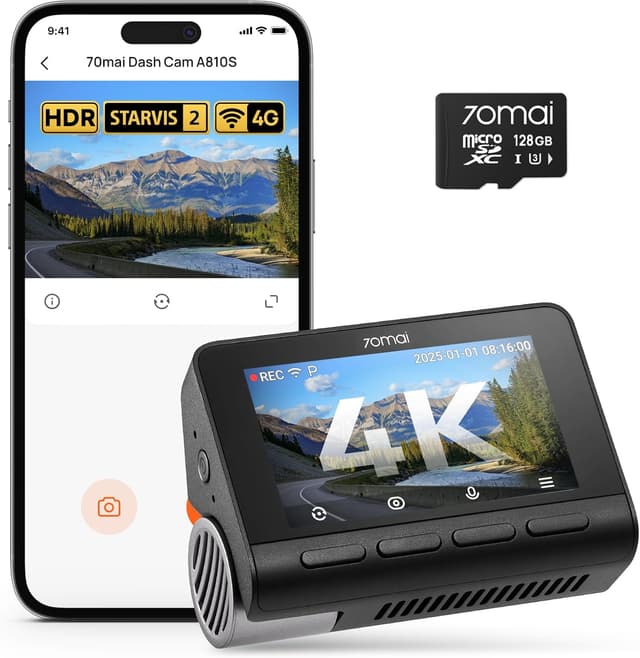 Detalle de 70mai 4K A810S Dashcam vorne mit STARVIS 2 HDR
