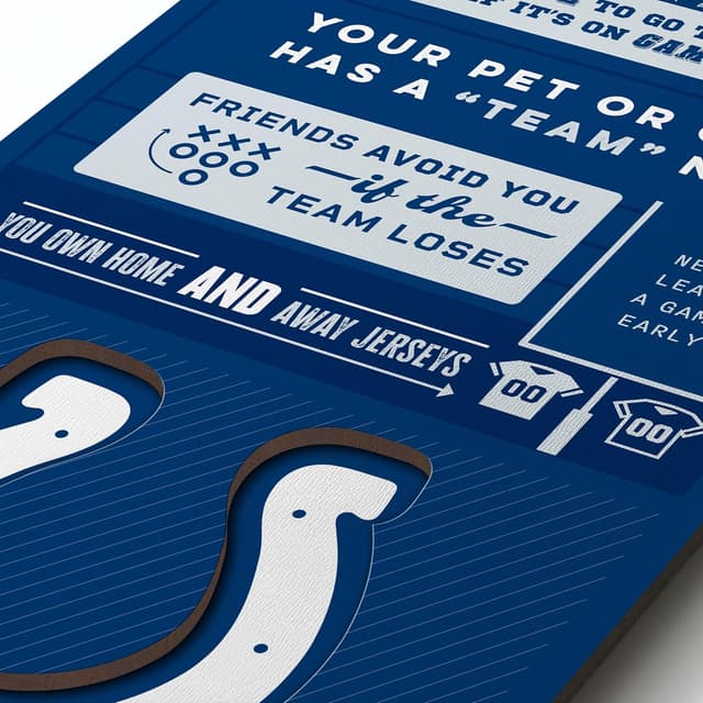 Detalle de YouTheFan Officially Licensed NFL 6x19 Top 10 Signs 3D Banner Wall Decor