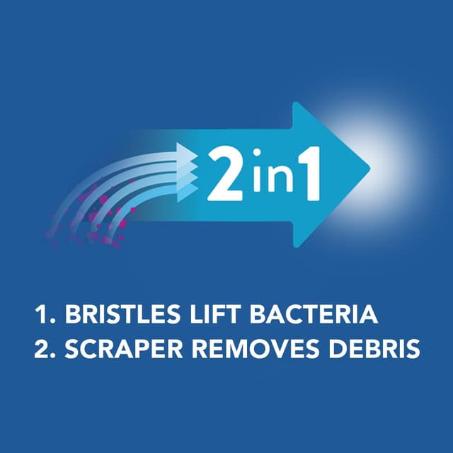 Detalle 2 de DenTek 2-in-1 Orabrush Tongue Cleaner 1 Count 🪥