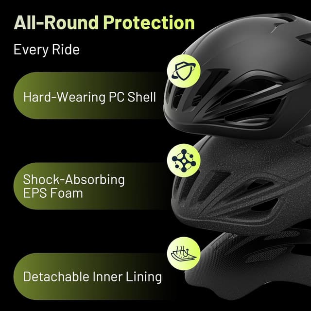 Detalle de Favoto Casco Bici per Uomo e Donna: casco da ciclismo su strada leggero e regolabile