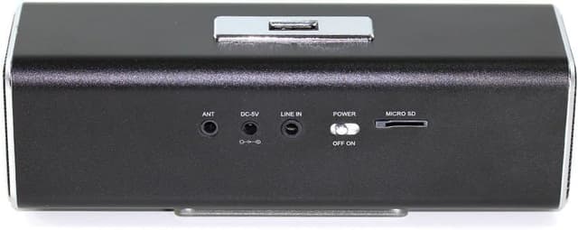 Thumbnail 2 de Musicman MA Soundstation tragbarer Lautsprecher (Stereo, FM-Radio, MP3, USB/AUX/MicroSD) – Schwarz