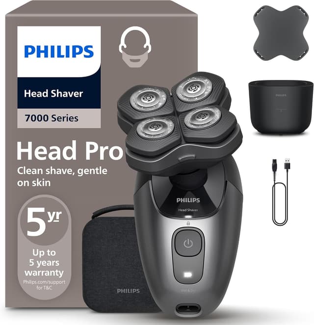 Detalle de Philips Head Shaver Pro Serie 7000 HS7980/15 90 min