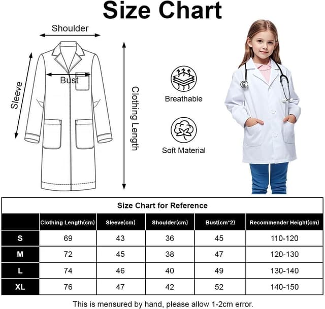 Thumbnail 3 de AUYAO Bata de Laboratorio L para niños 👩🔬