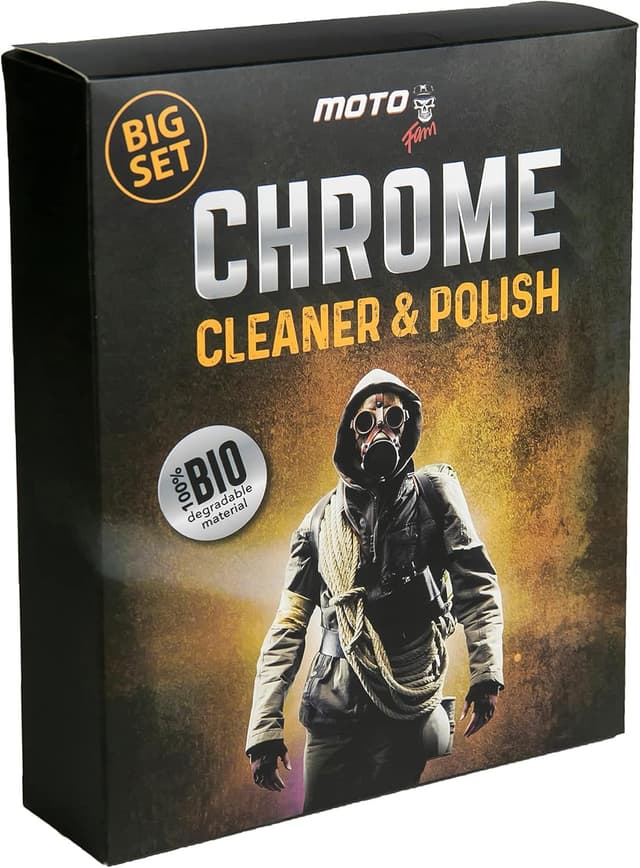 Detalle de MotoFam Chrome & Metal Polish Cleaner Rust Remover (foaming steel wool sponge) 200g