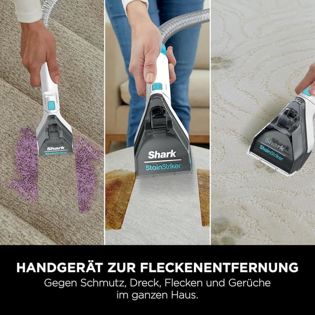 Detalle de Shark StainStriker Fleckenreiniger PX200EUT mit 5 Aufsätzen gegen Flecken, Gerüche und Schmutz