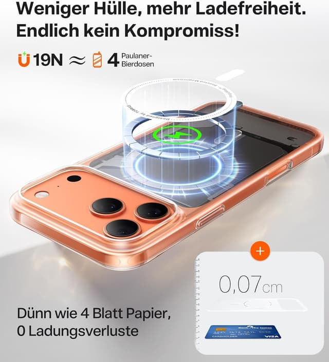 Detalle de iPhone 17 Pro Hülle für MagSafe mit 19 N