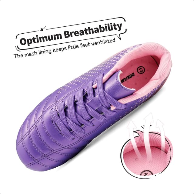 Detalle de DREAM PAIRS Boys & Girls Outdoor Sport Football Shoes Soccer Cleats