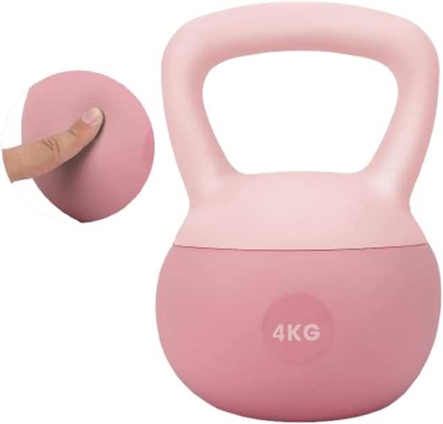 Detalle de HCT STYLE kettlebell morbido in gomma 4/6/8 kg con maniglia antiscivolo