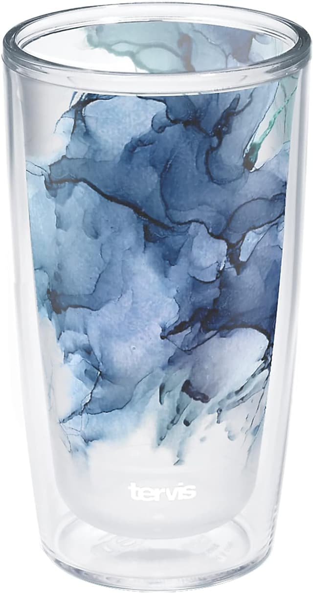 Detalle de Tervis Made in USA Double Walled Inkreel Insulated Tumbler (16oz) — Windswept Crystal Nature