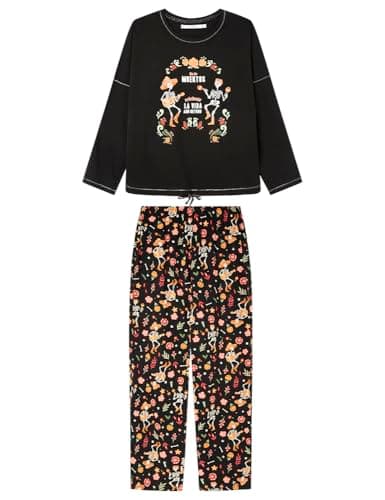 Detalle de Women'secret Pijama Halloween talla S, Standard 1 unidad 🎃