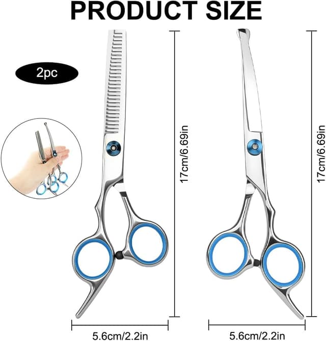 Detalle 2 de AYBUY Kit Forbici Toelettatura 2 Pezzi ✂