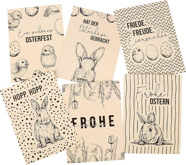 Detalle 2 de Papierdrachen Oster Geschenkbeutel 6 Set