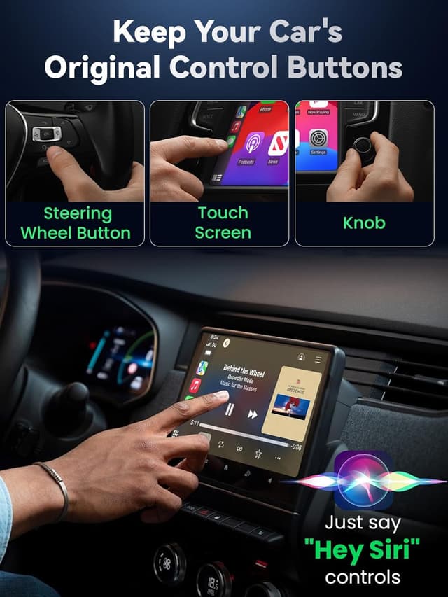 Detalle de TINAZEOK T1 Ultra-Compact Wireless CarPlay Adapter (convert wired to wireless)