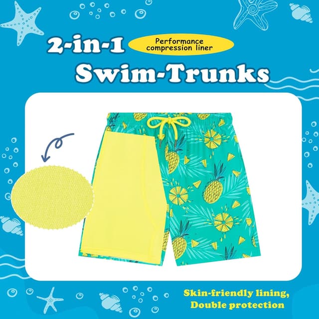 Detalle 2 de UMELOK Boys Swim Trunks with UPF 50+