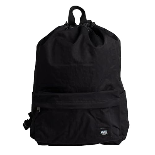 Detalle de Vans Mochila Old Skool Cinch VN00082GBLK1 unisex, para trabajo, escuela y planes al aire libre