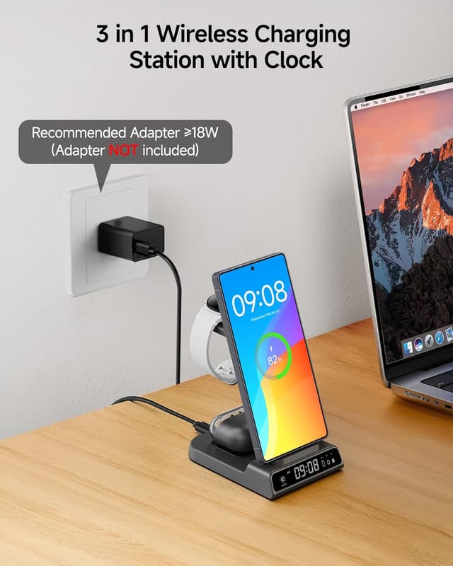 Thumbnail 2 de leQuiven Caricatore Wireless 3‑in‑1