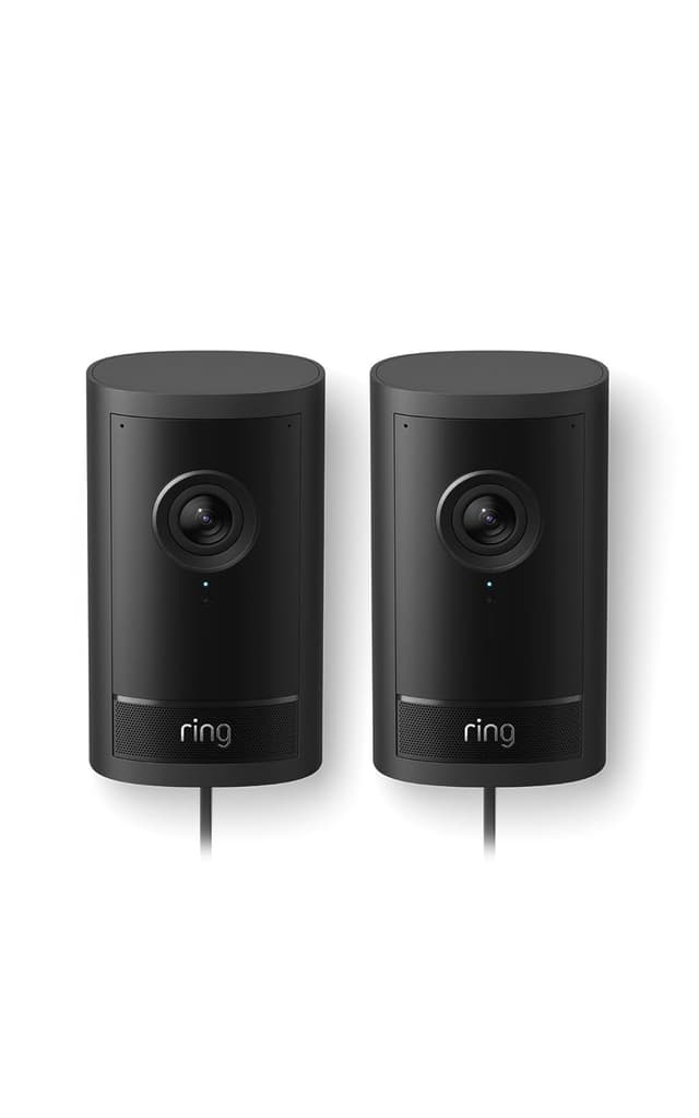 Detalle de Ring Videocamera esterna Pro Plug-In (Outdoor Camera Pro, ultimo modello) – Retinal 4K e zoom 10x, confezione da 2