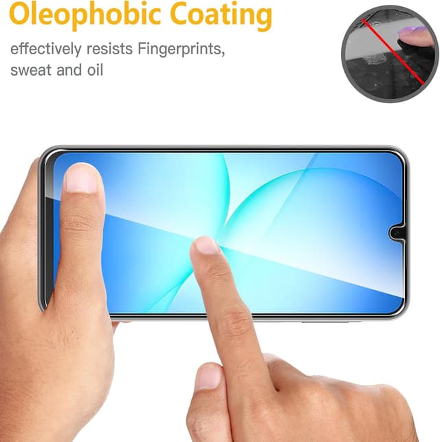 Detalle de WFTE 2 pellicole in vetro temperato per Samsung Galaxy A17 5G (9H) anti-graffio e anti-impronte