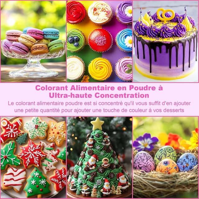 Thumbnail 3 de Colorant Alimentaire Poudre 12 Couleurs x5g