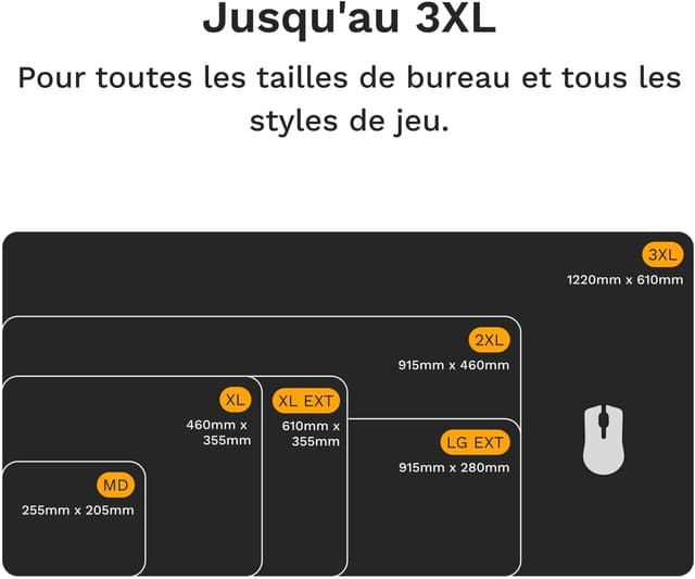 Thumbnail 5 de Glorious Gaming GMP 2 XXL 915mm x 460mm x 3mm 🖱