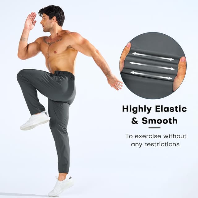 Detalle 2 de BROKIG Mens Cooling Joggers Bottoms