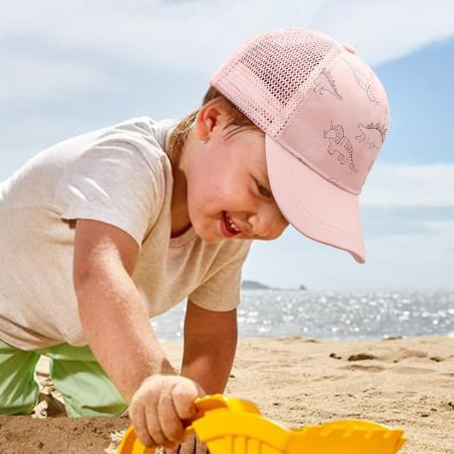 Thumbnail 6 de DRESHOW Toddler Baseball Cap & Sun Hat (cotton/polyester, dinosaur & solid designs) – adjustable kids’ cap