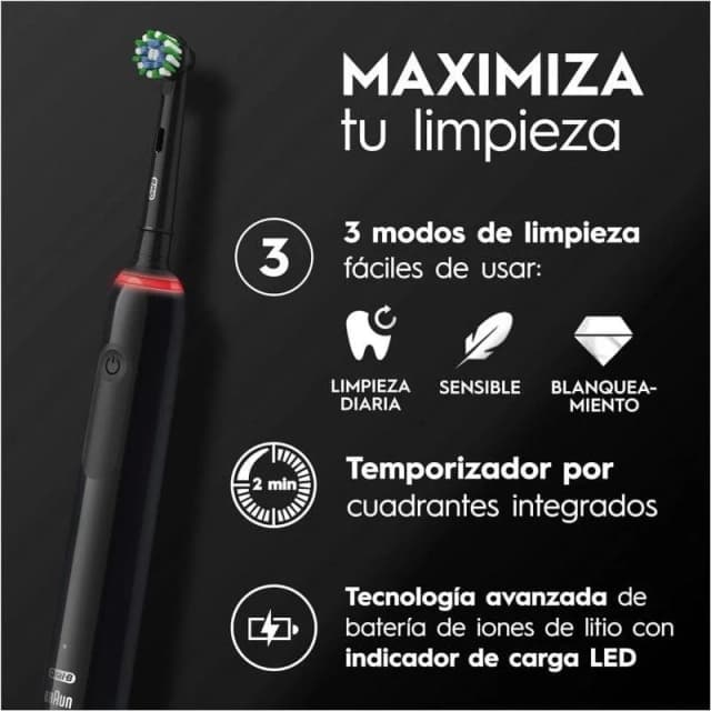 Thumbnail 2 de Oral-B Pro 3 3000 Cepillo Eléctrico 💙 Negra