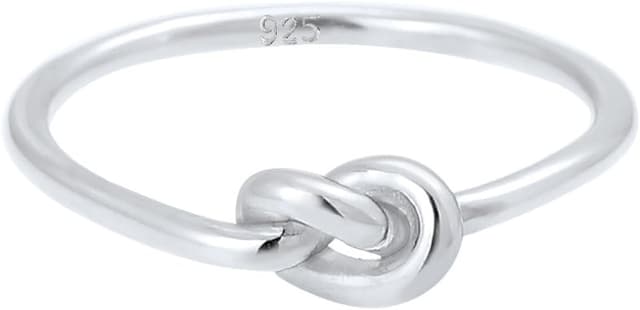 Detalle 2 de Elli Damen-Ring Trend Knoten Silber 925