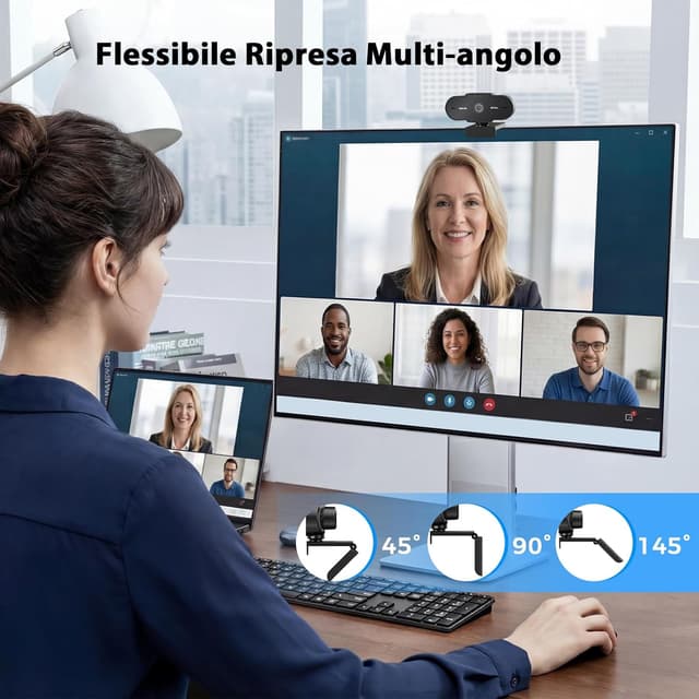 Thumbnail 3 de Veorkide Webcam PC Full HD 1080P